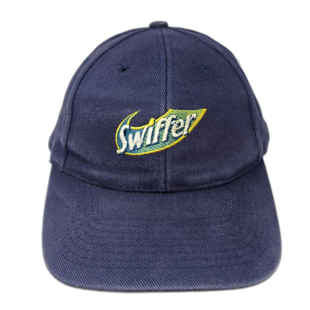 Nissun Swiffer Blue Baseball Cap One Size Adjustable Strap Hat Embroidered Logo